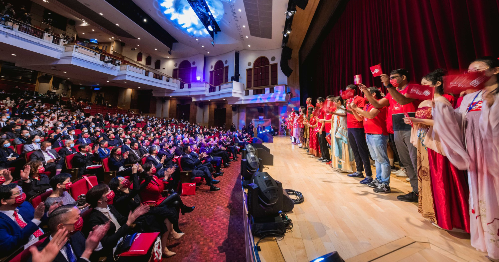 More than 600 distinguished guests, alumni, staff and students attended PolyU’s 85th Anniversary celebration launch ceremony under the theme “We Are PolyU • Together We Excel”.