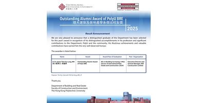 OAA of PolyU BRE 2025