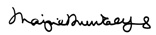 Margie signature