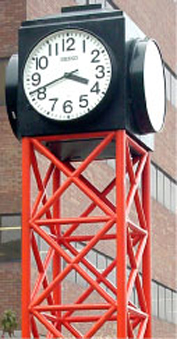 four-faced clock tower