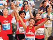 largest single team ever for the Standard Chartered Hong Kong Marathon 2010