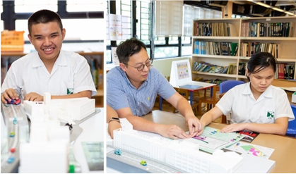 Through touching a 3D model of their campus, visually impaired students were finally able to “see” their school