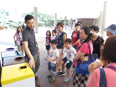 Alumni and their family members got a first-hand look at several green initiatives on campus