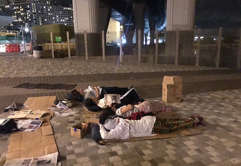 Spending a night with the homeless in Hong Kong