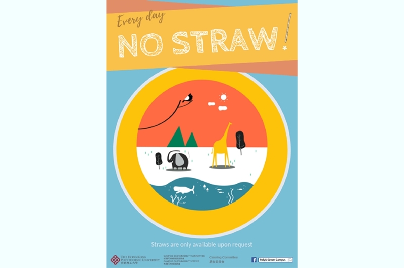 No Straw Every Day” campaign