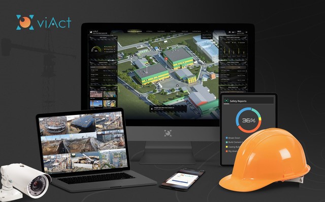 viAct’s proprietary AI-powered real-time monitoring system helps reduce up to 95% of construction site accidents