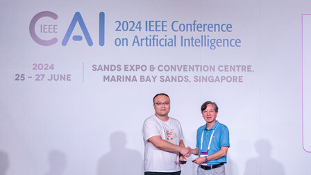 Two PolyU PhD Students Win Best Paper Award at 2024 IEEE CAI for Innovative Audio-Denoising Technology