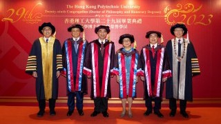 Five distinguished personalities conferred honorary doctorates at the 29th Congregation