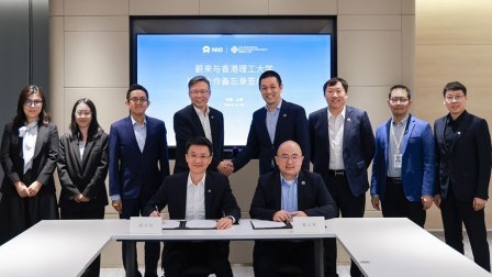 PolyU and NIO launch joint initiative to propel EV battery innovation