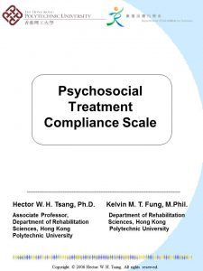 Psychosocial Treatment Compliance Scale (PTCS)
